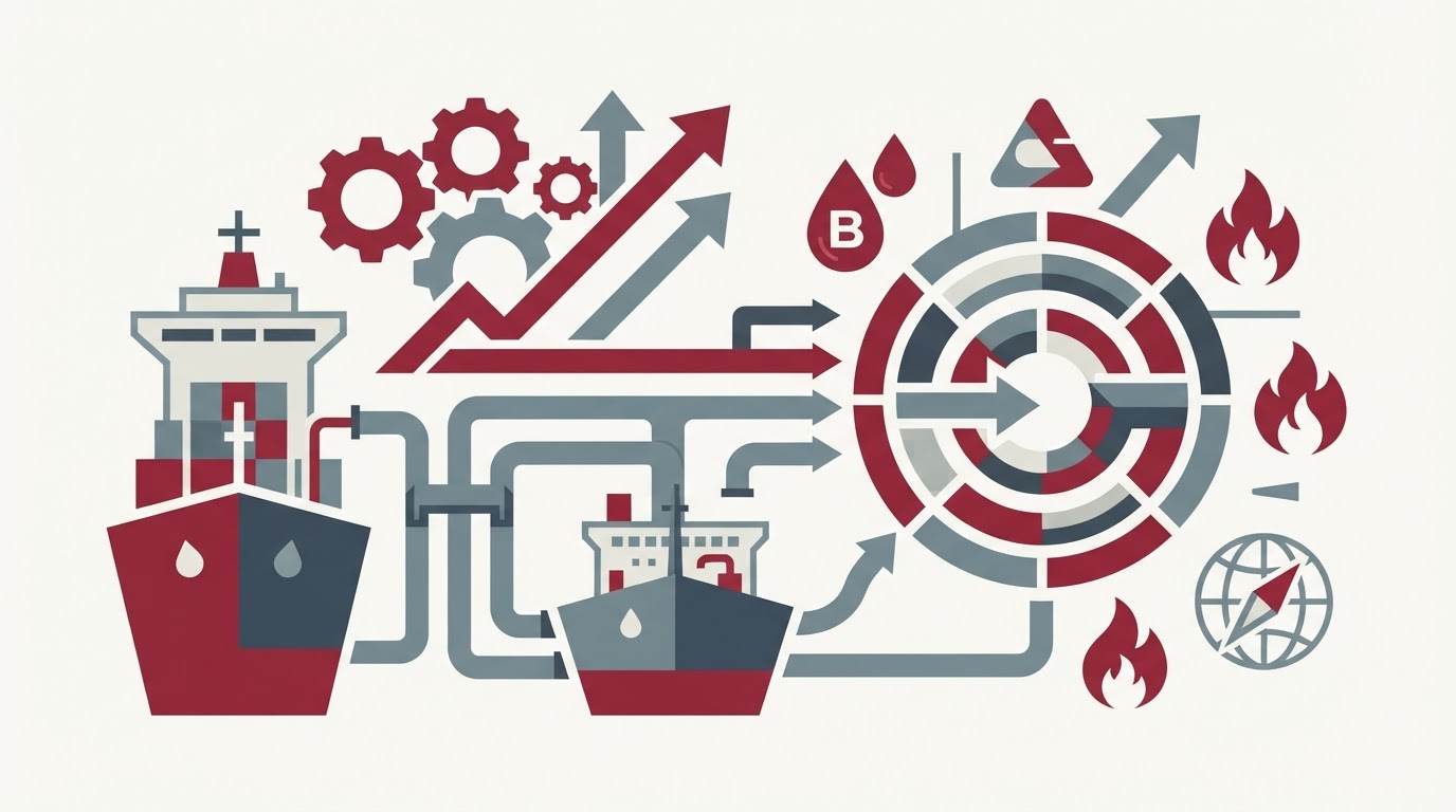 Scene illustrating Bunkering sector: Alkagesta IBIA membership supports expansion in marine fuels. Alkagesta IBIA member